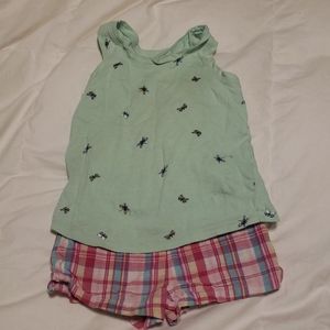 24mth-2T girls summer short outfit